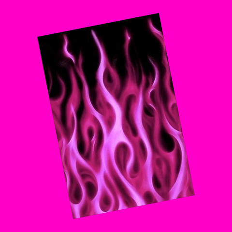 Flames Postcard