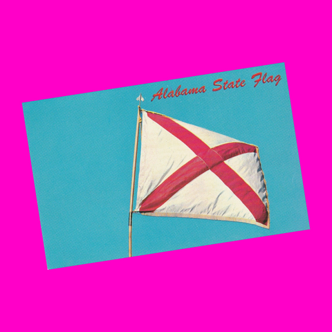 USA - Alabama - State Flag Postcard