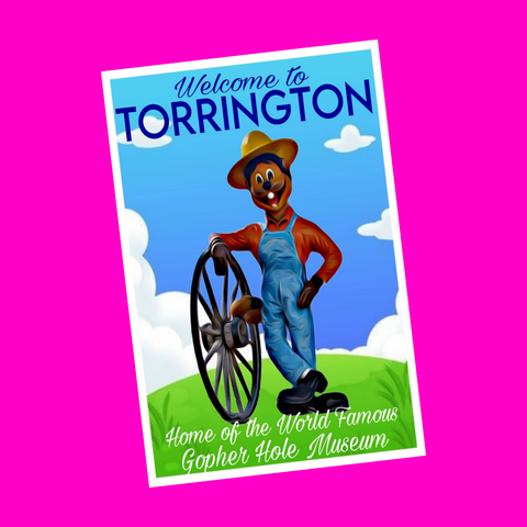 Torrington - Clem the Gopher Postcard