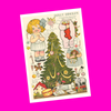 Dolly Dingle - Christmas - Paper Doll Postcard