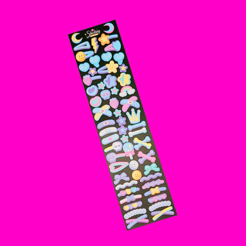 Deco Pop Barrettes Sticker Sheet - More Colours!