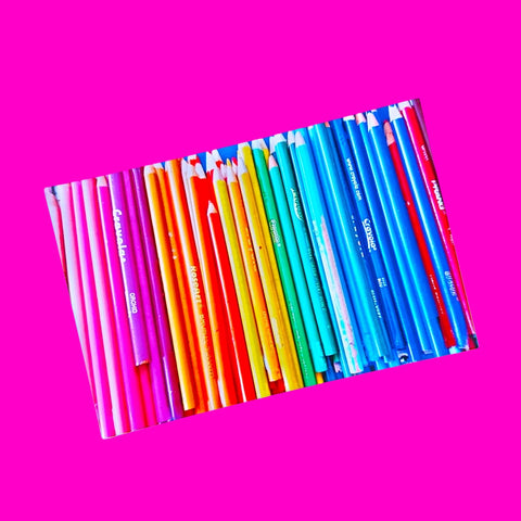 Rainbow Pencils Postcard