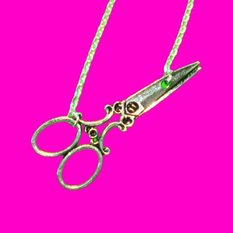 Crafty Bitch Shears Necklace