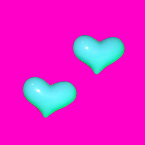 Bubble Heart Post Earrings - More Colours!