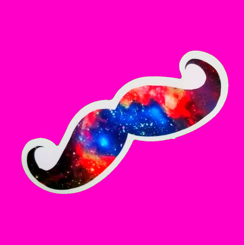 Moustache Mania Sticker