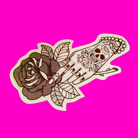 Rose in Hand Sticker