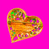 Enamel Detail Heart Pin