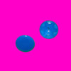 Royal Blue Button Earrings