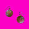 Gunmetal Disc Earrings