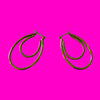 Gunmetal Double Hoop Earrings