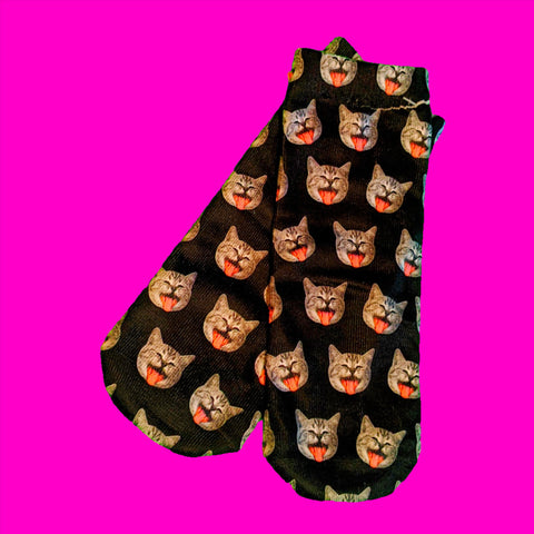 Spazzy Cat Ankle Socks