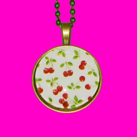 Cheery Cherries Pendant Necklace